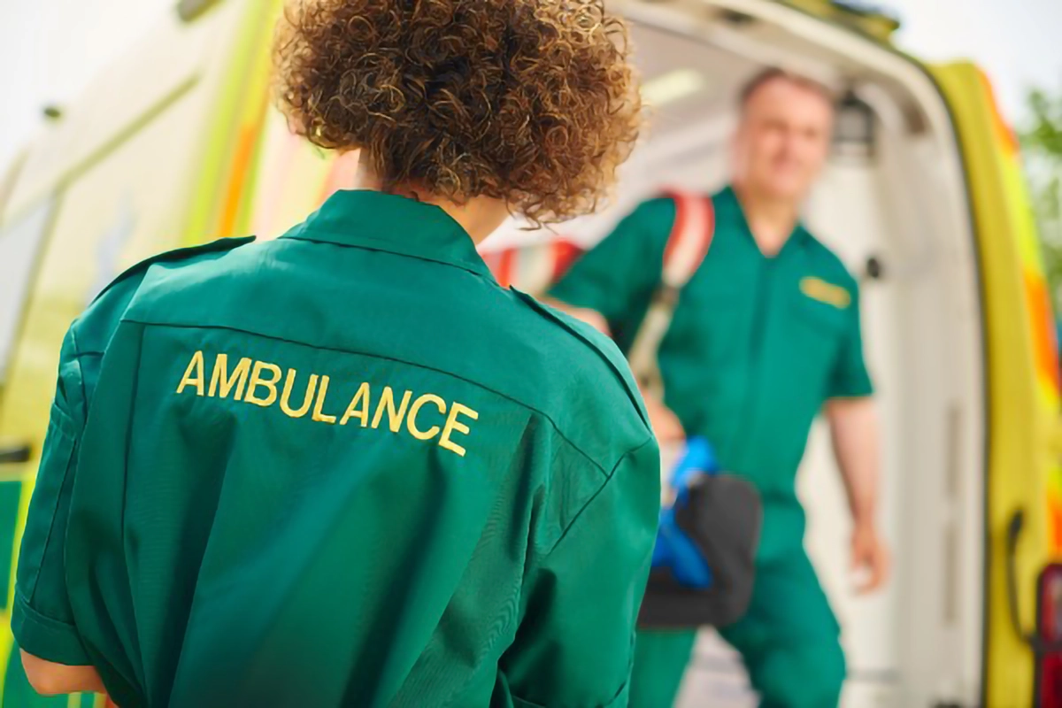 Image of a ambulance worker